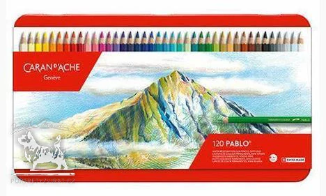 Caran d'Ache Pablo - 120 barev (kovový box)