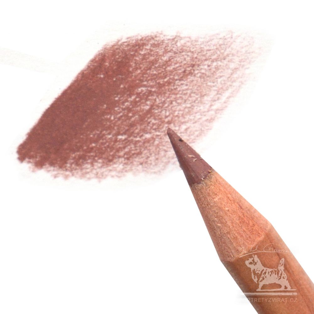Caran d'Ache Luminance - 866 Burnt Sienna 50%