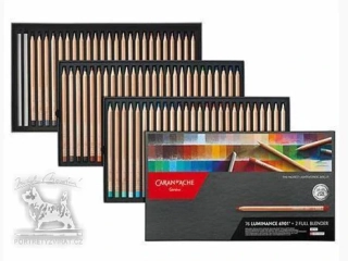 Caran d'Ache Luminance - 76 barev + 2 blendery (kartonový box)