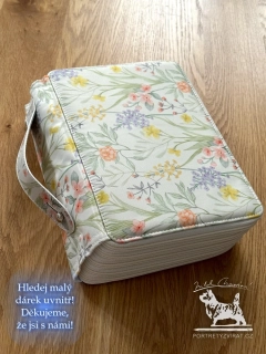 Pastelkovník (Pouzdro na pastelky) - 255 slotů - Bílé květiny